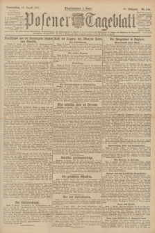 Posener Tageblatt. Jg.60, Nr. 144 (18 August 1921) + dod.