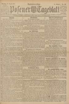 Posener Tageblatt. Jg.60, Nr. 148 (23 August 1921)
