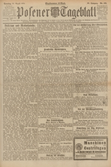 Posener Tageblatt. Jg.60, Nr. 153 (28 August 1921) + dod.