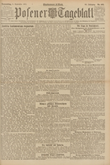 Posener Tageblatt. Jg.60, Nr. 162 (8 September 1921) + dod.