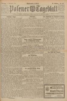 Posener Tageblatt. Jg.60, Nr. 165 (11 September 1921) + dod.