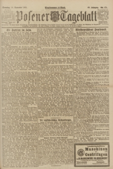 Posener Tageblatt. Jg.60, Nr. 171 (18 September 1921) + dod.