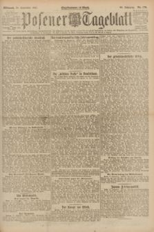 Posener Tageblatt. Jg.60, Nr. 179 (28 September 1921)