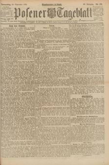 Posener Tageblatt. Jg.60, Nr. 180 (29 September 1921) + dod.