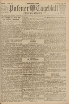 Posener Tageblatt (Posener Warte). Jg.60, Nr. 185 (5 Oktober 1921)