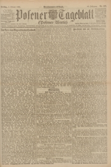Posener Tageblatt (Posener Warte). Jg.60, Nr. 187 (7 Oktober 1921)