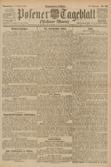 Posener Tageblatt (Posener Warte). Jg.60, Nr. 192 (13 Oktober 1921)