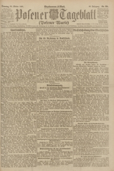 Posener Tageblatt (Posener Warte). Jg.60, Nr. 201 (23 Oktober 1921) + dod.