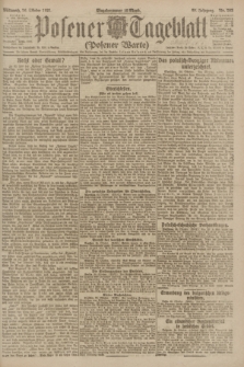 Posener Tageblatt (Posener Warte). Jg.60, Nr. 203 (26 Oktober 1921)
