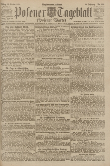 Posener Tageblatt (Posener Warte). Jg.60, Nr. 205 (28 Oktober 1921)