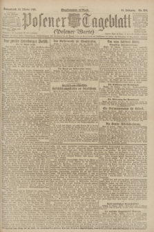 Posener Tageblatt (Posener Warte). Jg.60, Nr. 206 (29 Oktober 1921)