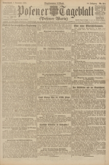 Posener Tageblatt (Posener Warte). Jg.60, Nr. 211 (5 November 1921)
