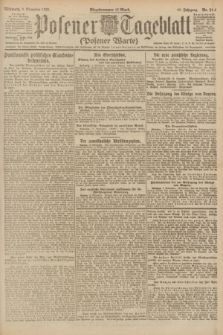 Posener Tageblatt (Posener Warte). Jg.60, Nr. 214 (9 November 1921)