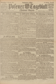 Posener Tageblatt (Posener Warte). Jg.60, Nr. 215 (10 November 1921) + dod.