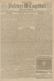 Posener Tageblatt (Posener Warte). Jg.60, Nr. 218 (13 November 1921) + dod.