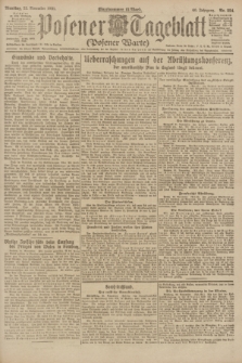 Posener Tageblatt (Posener Warte). Jg.60, Nr. 224 (22 November 1921)