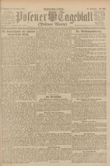 Posener Tageblatt (Posener Warte). Jg.60, Nr. 225 (23 November 1921)
