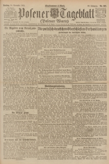Posener Tageblatt (Posener Warte). Jg.60, Nr. 227 (25 November 1921)