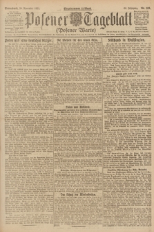 Posener Tageblatt (Posener Warte). Jg.60, Nr. 228 (26 November 1921)