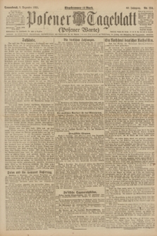 Posener Tageblatt (Posener Warte). Jg.60, Nr. 234 (3 Dezember 1921)
