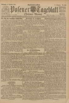 Posener Tageblatt (Posener Warte). Jg.60, Nr. 242 (14 Dezember 1921)