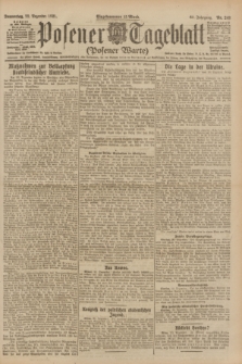 Posener Tageblatt (Posener Warte). Jg.60, Nr. 249 (22 Dezember 1921) + dod.