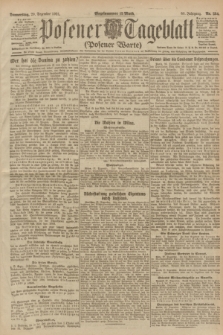 Posener Tageblatt (Posener Warte). Jg.60, Nr. 254 (29 Dezember 1921) + dod.