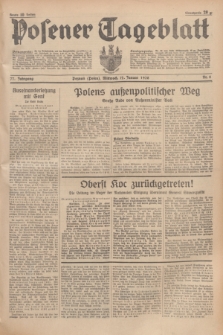 Posener Tageblatt. Jg.77, Nr. 8 (12 Januar 1938) + dod.