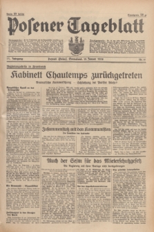 Posener Tageblatt. Jg.77, Nr. 11 (15 Januar 1938) + dod.