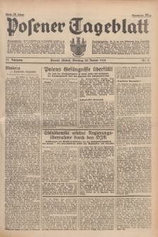 Posener Tageblatt. Jg.77, Nr. 18 (23 Januar 1938) + dod.