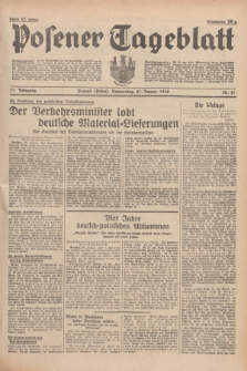 Posener Tageblatt. Jg.77, Nr. 21 (27 Januar 1938) + dod.