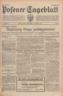Posener Tageblatt. Jg.77, Nr. 34 (12 Februar 1938) + dod.