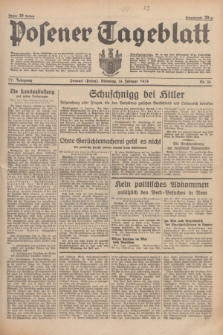 Posener Tageblatt. Jg.77, Nr. 36 (15 Februar 1938) + dod.