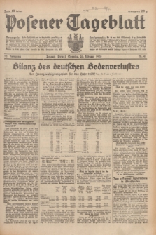 Posener Tageblatt. Jg.77, Nr. 41 (20 Februar 1938) + dod.