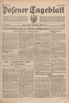 Posener Tageblatt. Jg.77, Nr. 50 (3 März 1938) + dod.