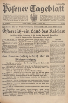 Posener Tageblatt. Jg.77, Nr. 60 (15 März 1938) + dod.