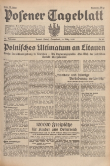 Posener Tageblatt. Jg.77, Nr. 64 (19 März 1938) + dod.