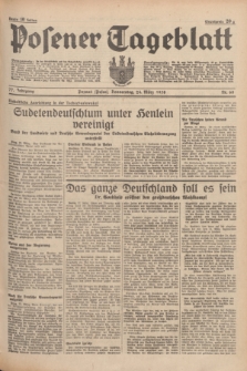 Posener Tageblatt. Jg.77, Nr. 68 (24 März 1938) + dod.