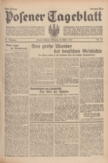 Posener Tageblatt. Jg.77, Nr. 73 (30 März 1938) + dod.