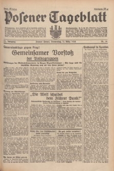 Posener Tageblatt. Jg.77, Nr. 74 (31 März 1938) + dod.