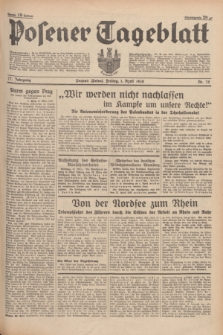 Posener Tageblatt. Jg.77, Nr. 75 (1 April 1938) + dod.