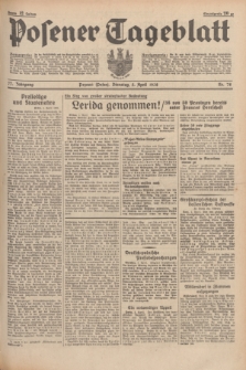 Posener Tageblatt. Jg.77, Nr. 78 (5 April 1938) + dod.