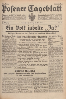Posener Tageblatt. Jg.77, Nr. 84 (12 April 1938) + dod.