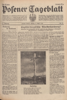 Posener Tageblatt. Jg.77, Nr. 87 (15 April 1938) + dod.