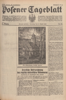 Posener Tageblatt. Jg.77, Nr. 88 A (17 April 1938) + dod. (drugi nakład po konfiskacie)
