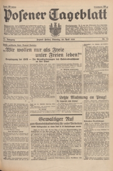 Posener Tageblatt. Jg.77, Nr. 94 (26 April 1938) + dod.
