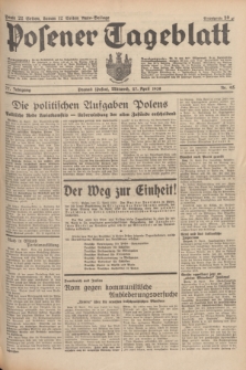Posener Tageblatt. Jg.77, Nr. 95 (27 April 1938) + dod.