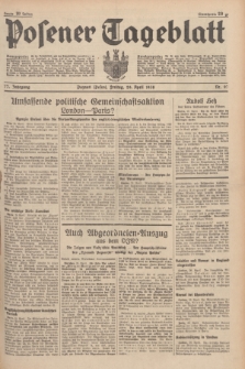 Posener Tageblatt. Jg.77, Nr. 97 (29 April 1938) + dod.