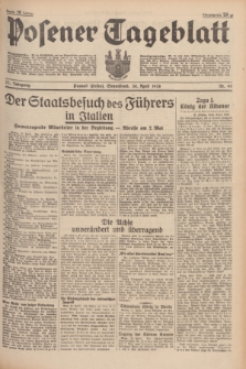 Posener Tageblatt. Jg.77, Nr. 98 (30 April 1938) + dod.