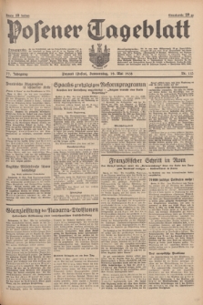 Posener Tageblatt. Jg.77, Nr. 113 (19 Mai 1938) + dod.